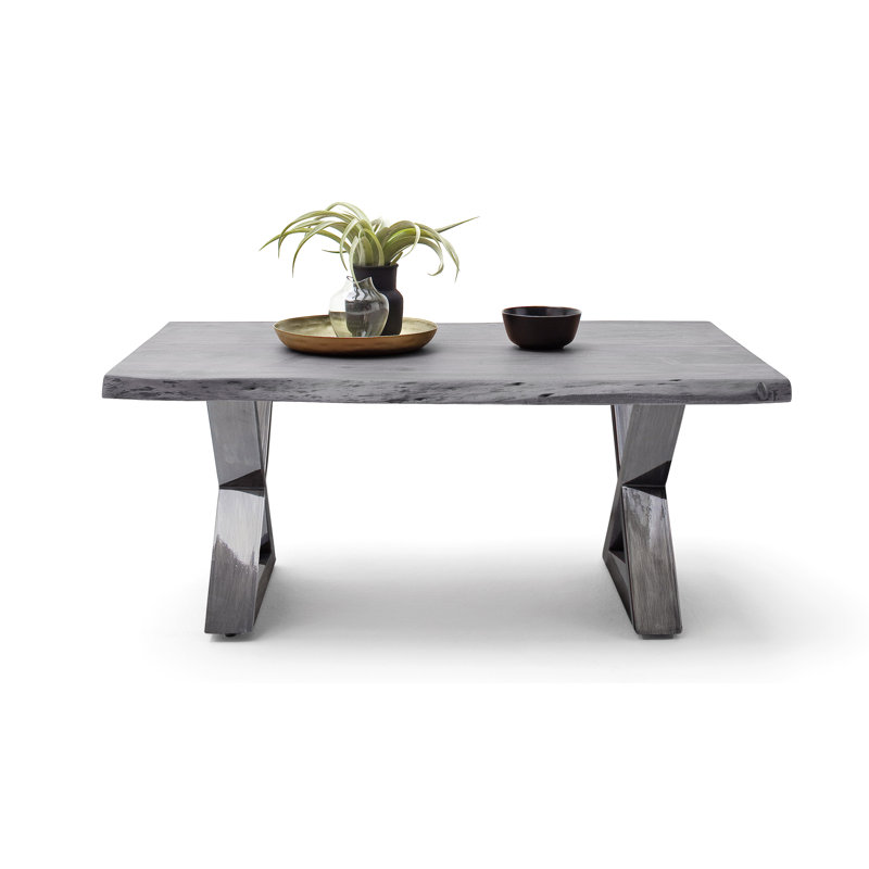 Edmunds Cross Legs Coffee Table, Antik, Grey/Brown/Blue