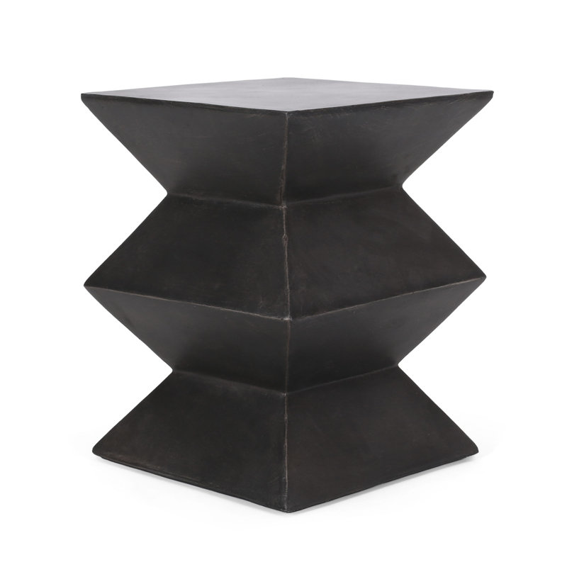 Table d'appoint d'extérieur en béton léger, table de bout MGO
