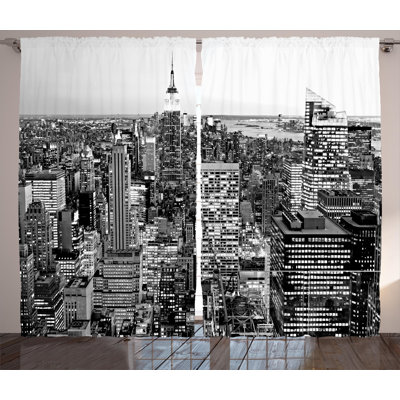 Semi Sheer Curtain Pair