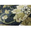 Floral Handmade Hand-Knotted Rectangle 12' x 15' Wool Area Rug in Cream