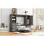 Grand lit escamotable mural avec placard, tiroirs et tablettes