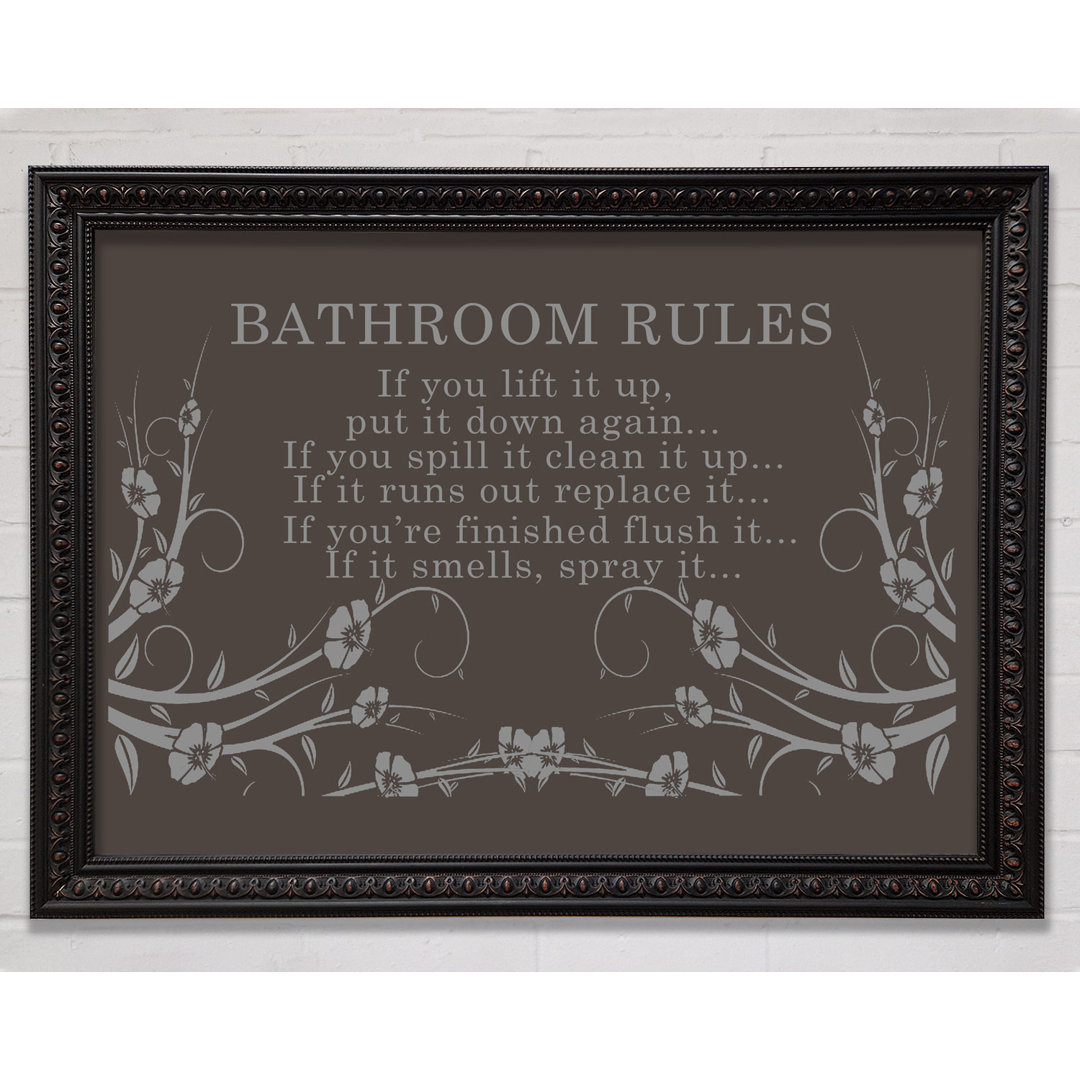 Bathroom Rules 2