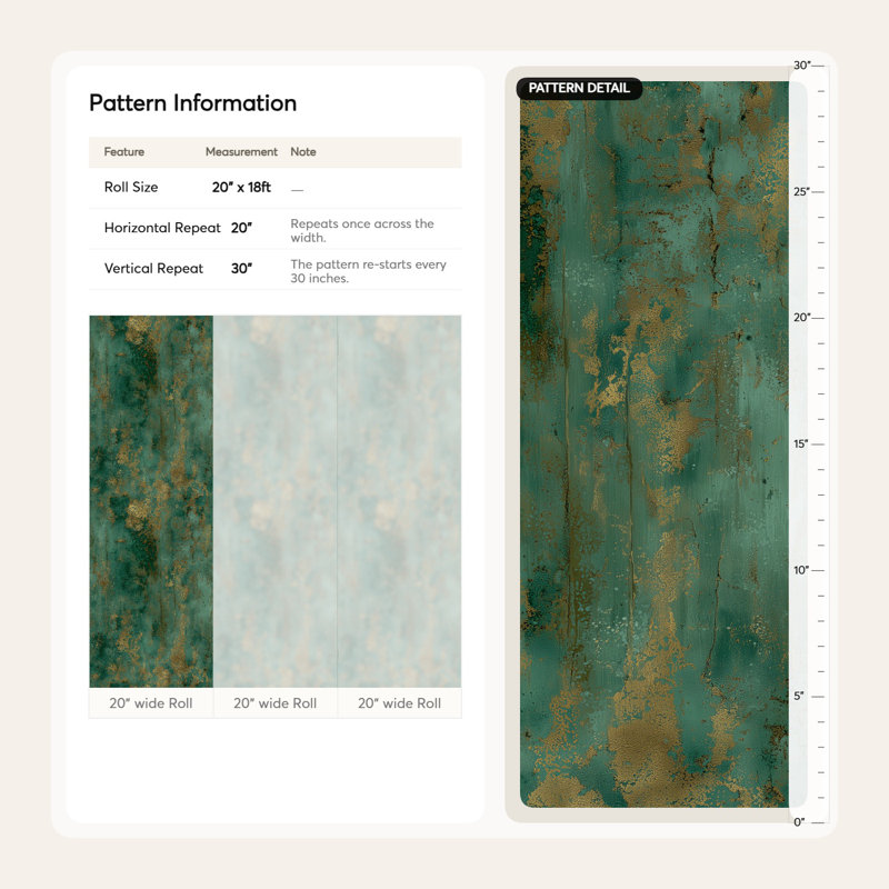 Papier peint texturé abstrait vert