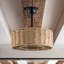 Ventilateur de plafond à cage en rotin 18,9 po Beauchamp