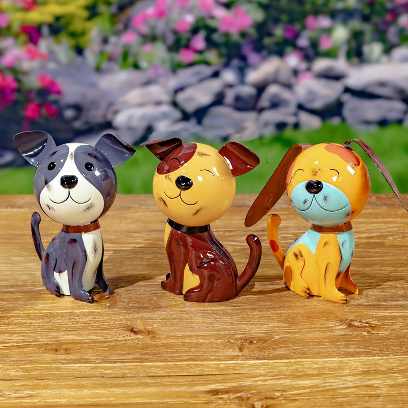 Ensemble de 6 figurines de chien en métal The Puppy Pack