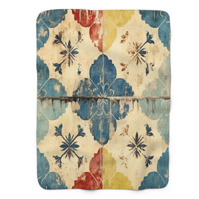 Couleurs artistiques - couverture en sherpa de qualité supérieure 1 pièce