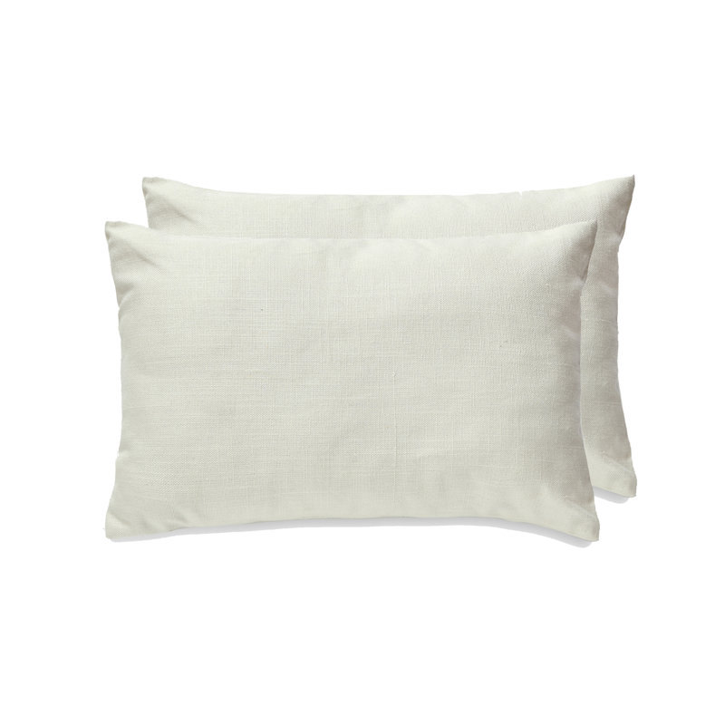 Housse de coussin réversible SEATTLE SOLID, Ivoire, Housse de coussin seulement - sans coussin