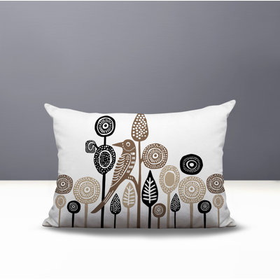 Hino Bird Reversible Indoor/Outdoor Rectangle Pillow