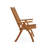 Pedasa Solid Teak Folding Outdoor Reclining Armchair