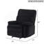 Fauteuil inclinable oscillant Lucie G00250A-RC, noir