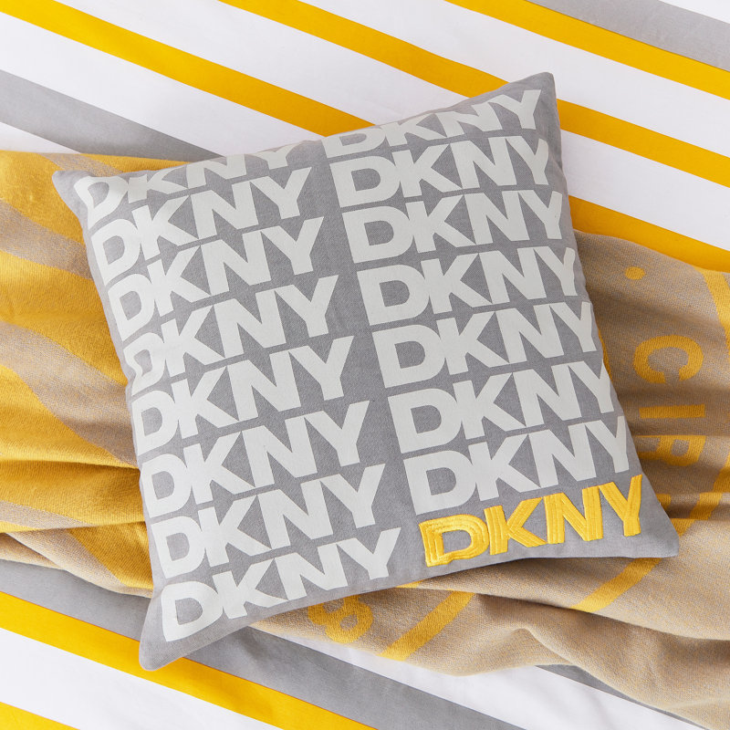 Urban Stripe Square Cushion, Grey