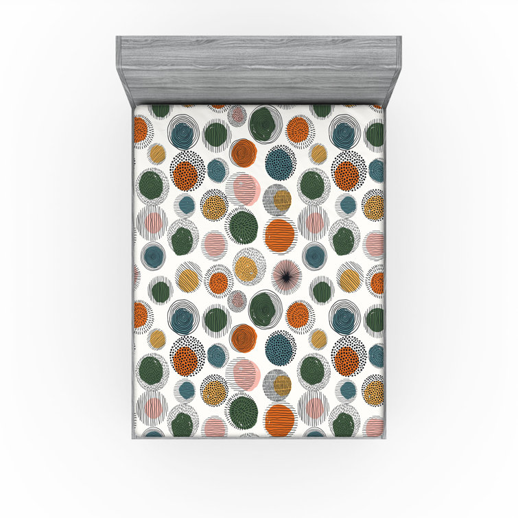 Drap-housse à motif floral Ambesonne