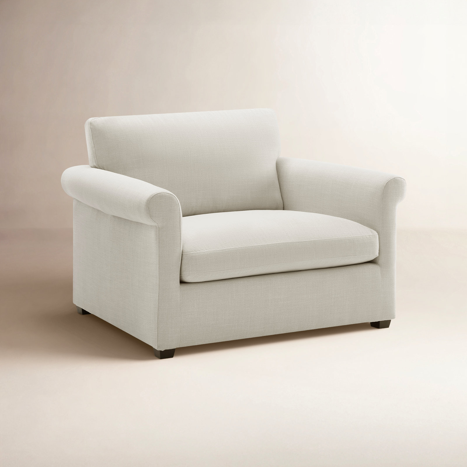 Joelle Linen Armchair, Effie Linen Performance Linen
