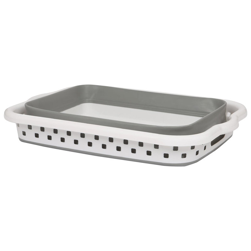 Harbour Housewares Collapsible Laundry Basket - 42 Litre