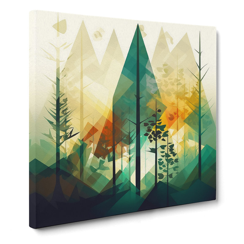 Forest Graphic No.2 - Wrapped Canvas, 50cm H x 50cm W x 3cm D