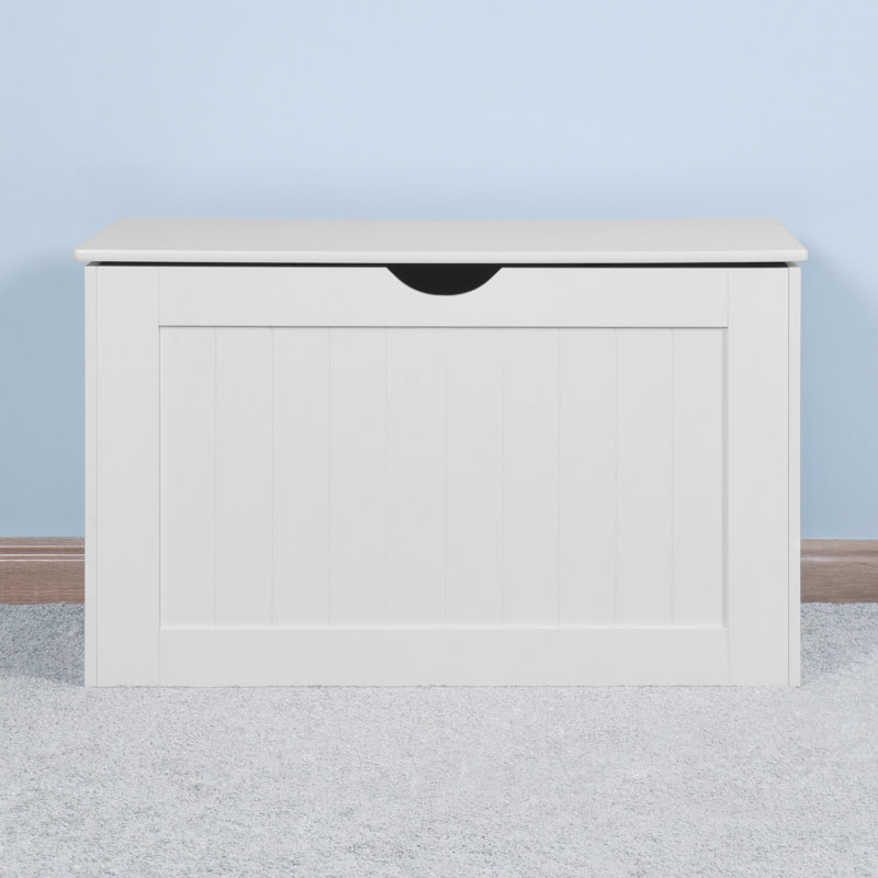 Unité de rangement polyvalente blanche avec charnières - à utiliser dans diverses pièces pour ranger des couvertures et plus d'articles