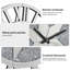 Très grande horloge murale 23,6 po Eulett