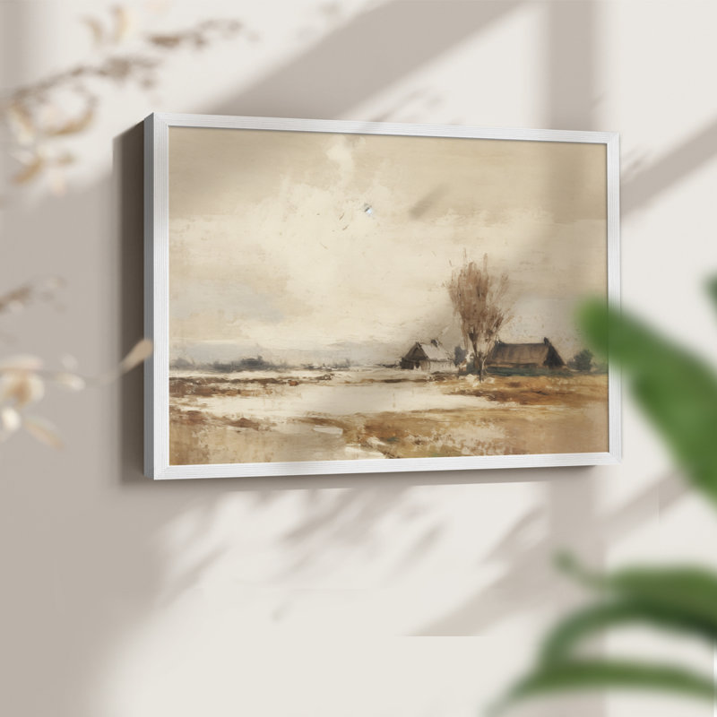Paysages rétro-CCXLII-impression encadrée - réaménageable, H 8 po x l 10 po, Blanc