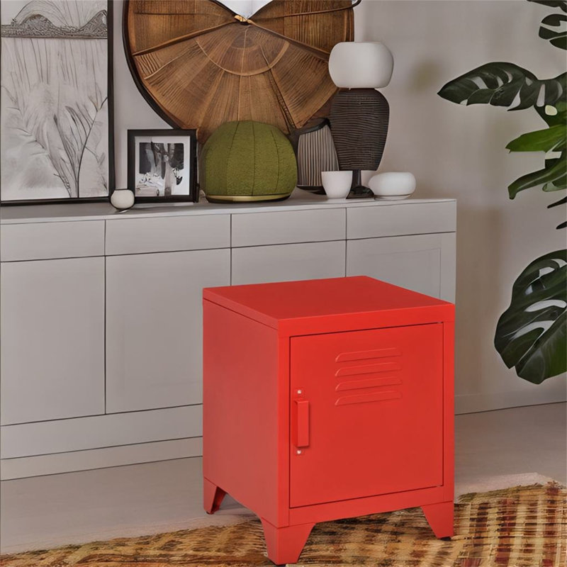 Sarkaria Steel Top End Table