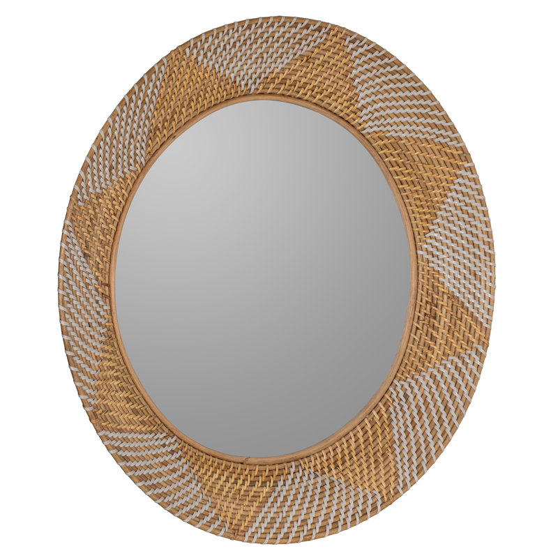 George Round Rattan Mirror