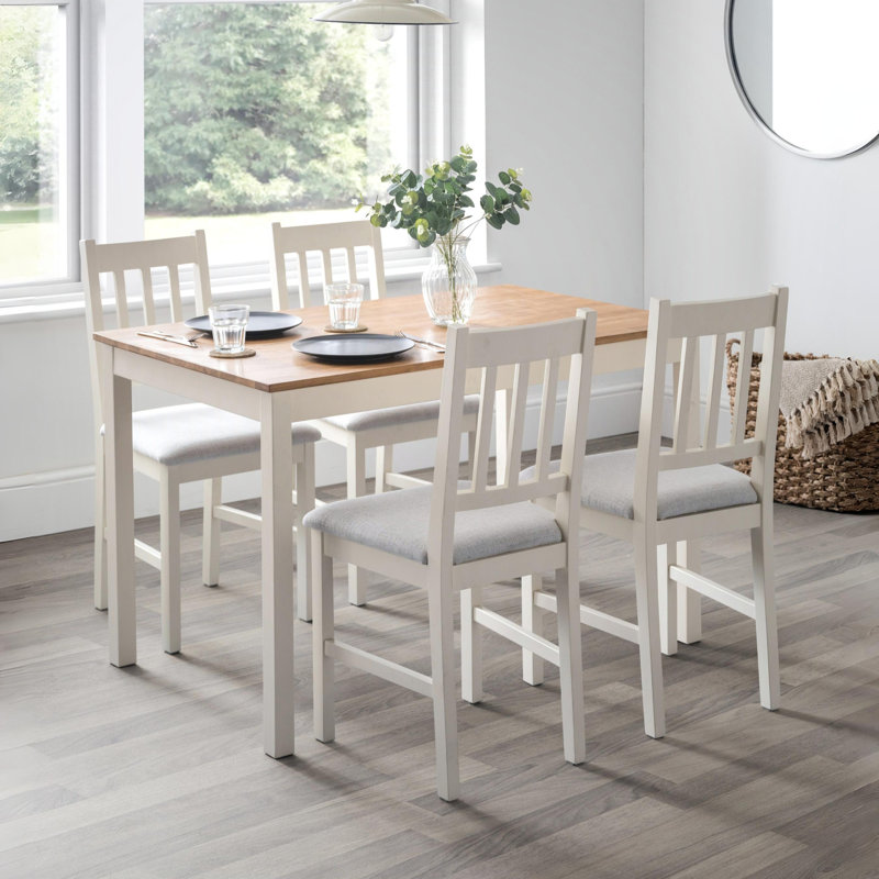 Carmel 4 - Person Solid Oak Dining Set
