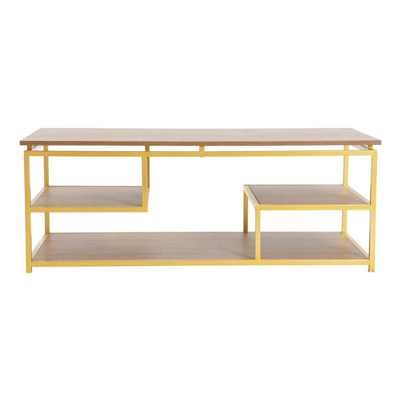 Metal and Reclaimed Wood Coffee Table