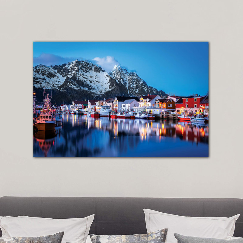 Henningsvær The Venice Of The Lofoten by Marco Carmassi - Wrapped Canvas Print, 101.6 cm H x 66.04 cm W x 3.175 cm D