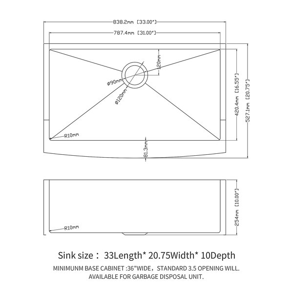 Dimensions du produit