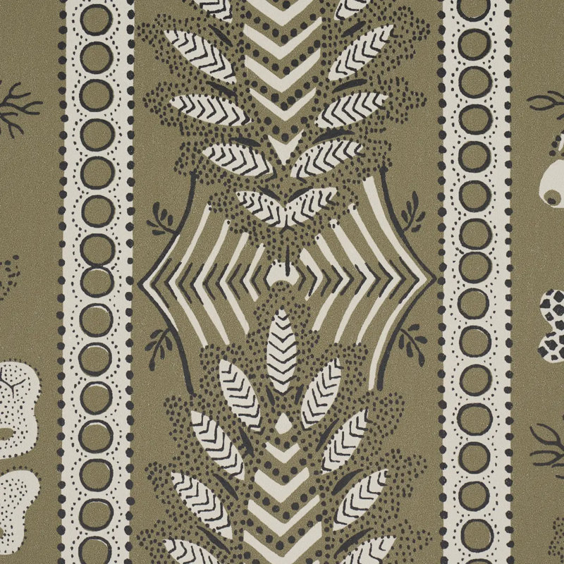 Richmond Striped Wallpaper Roll, Green