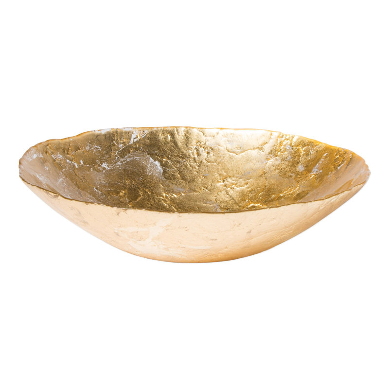 Moon Glass Medium Bowl, 3'' H x 12.5'' W x 12.5'' D