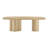 Tommi 95" Dining Table In Oak And 8 Sokol Stacking Chairs In Dark Caramel
