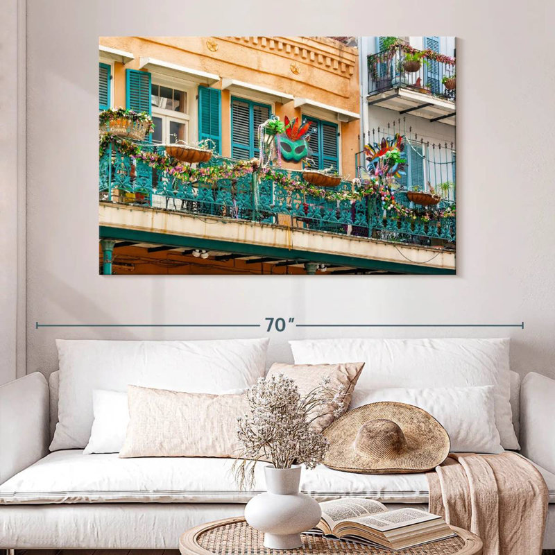 Balcon Gras, H 34 po x l 51 po