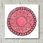 Bungalow Rose «Pink Mandala» par Yvette St. Amant, art mural en verre acrylique-127731186