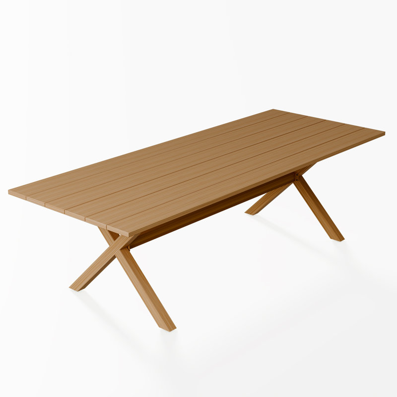 Rectangular Outdoor Dining Table , 249.9cm W 98.3cm D, Yellow