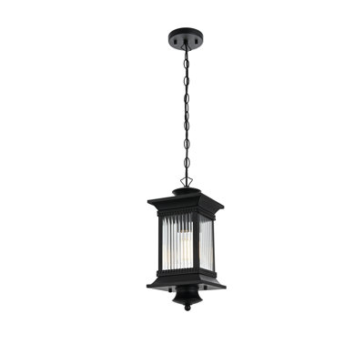 Luminaire suspendu d'extérieur noir 7,5 po Framhild