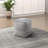 Modern Jacquard Upholstered Ottoman, Footstool, Non-Slip Floor Pouf, 1Pc Sitting Stool