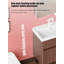 Meuble-lavabo en aluminium nid d'abeille de style Mid-Century avec lavabo en céramique
