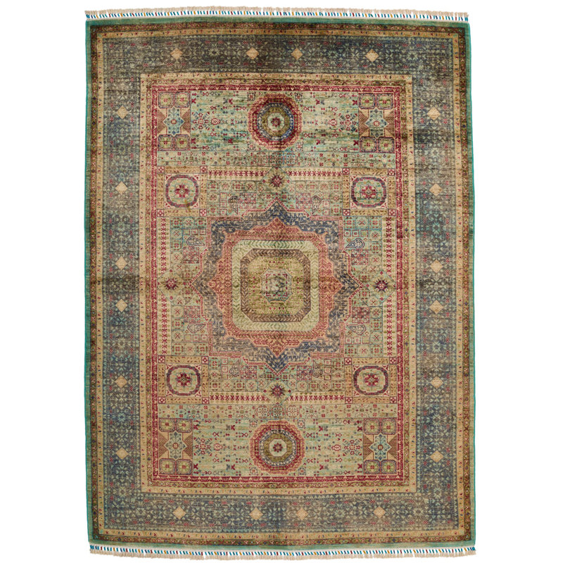 Tapis tribal turc brun clair 6x8