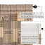 Rideau de douche en coton Sawyer Mill