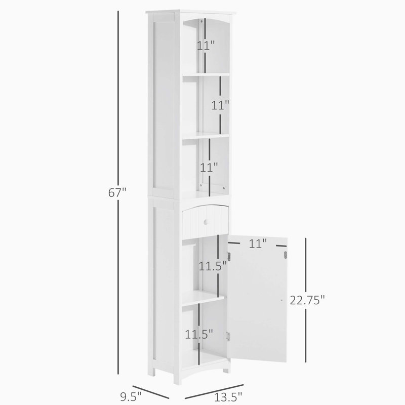 Freestanding Multi-functional Bathroom Storage Unit