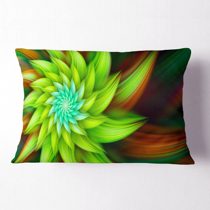 Coussin décoratif imprimé floral Huge