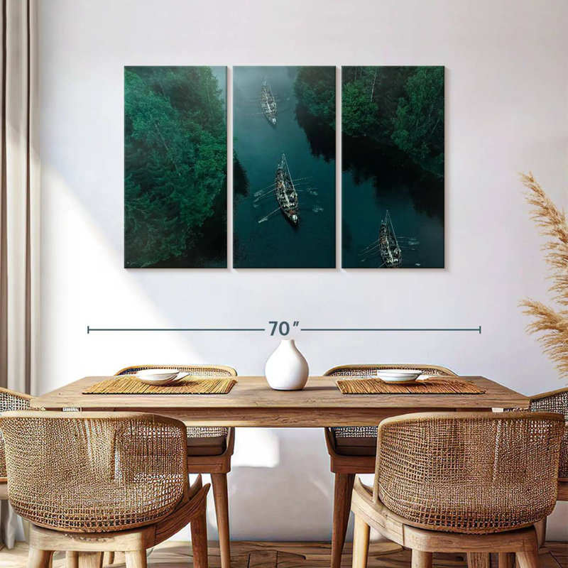 Alvord River Viking Ships, 36" H x 57" W