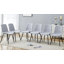Chaises de salle à manger modernes et simples en polyuréthane à pieds noirs (ensemble de 6)-392259224