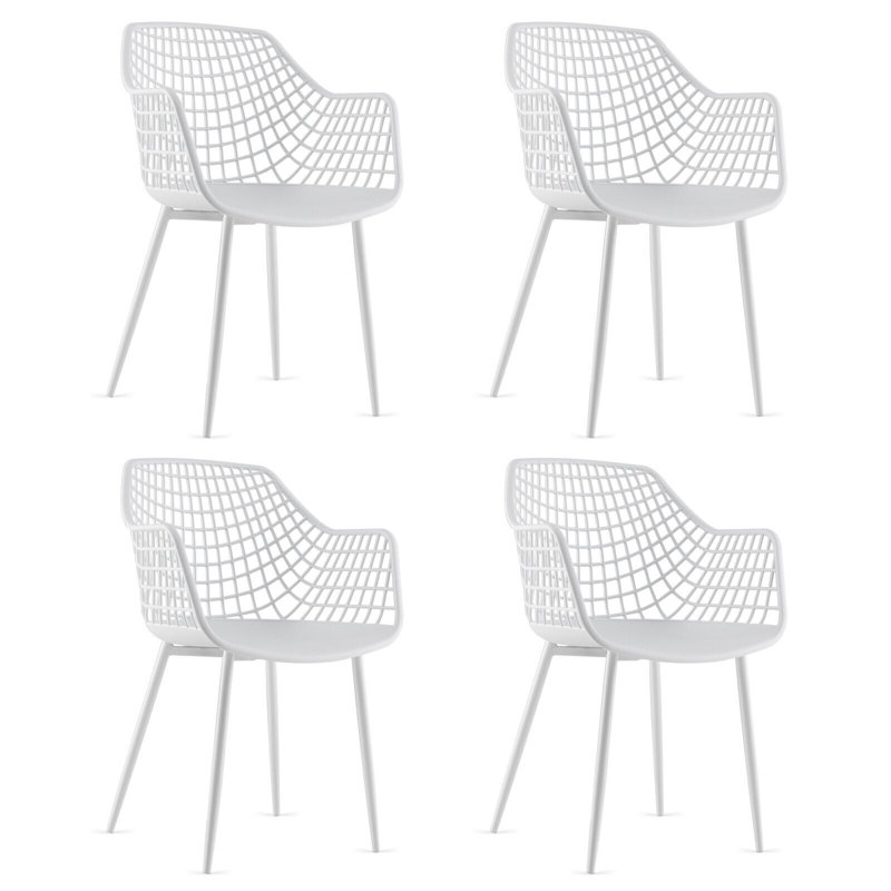 Clementina 45cm H Side Chair in White