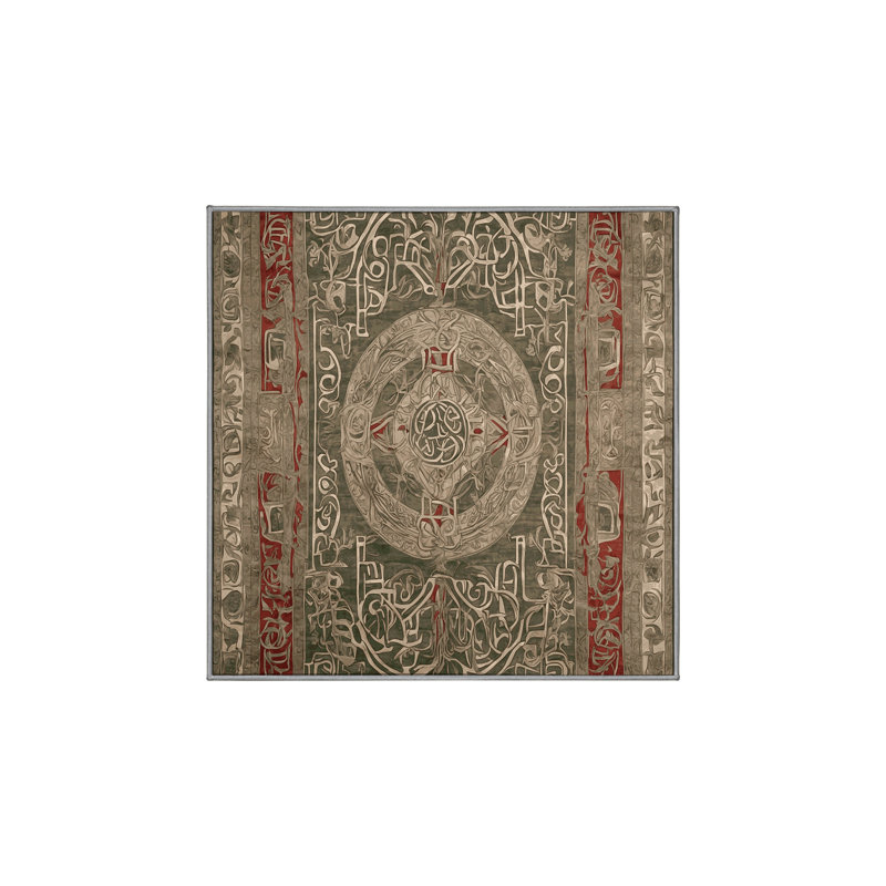 Tapis brun soyeux et moelleux, Carré 8 pi