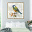 Oiseau bleu - peinture sur toile-69785540-69785541