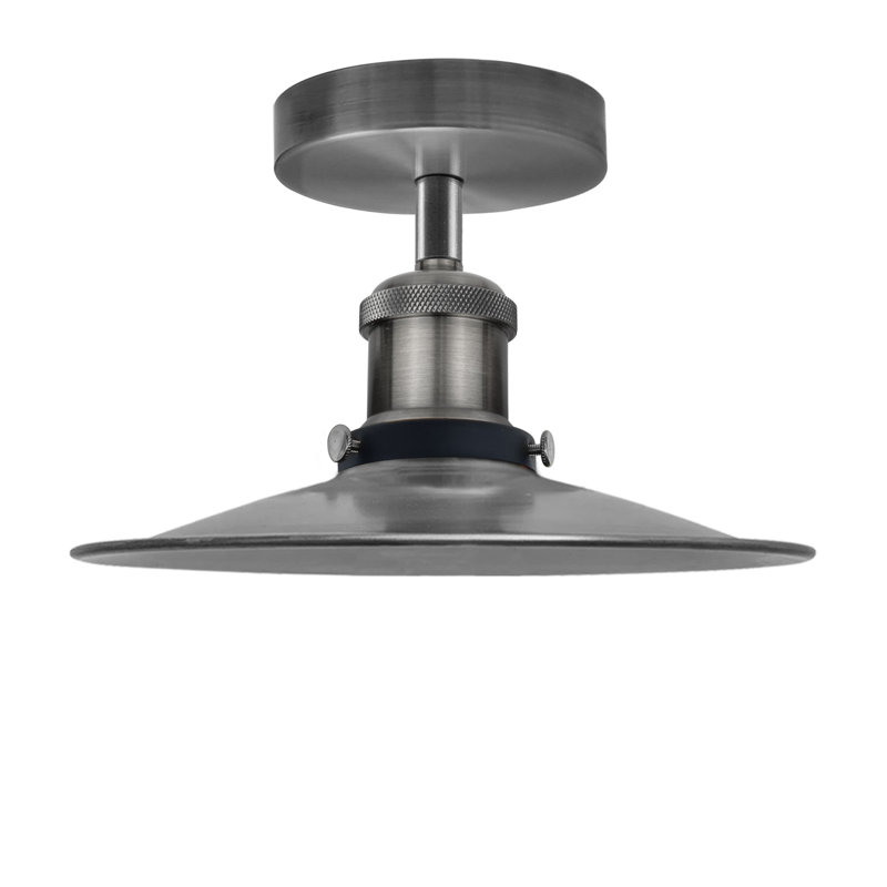 Brenna Flush Mount, Satin Nickel