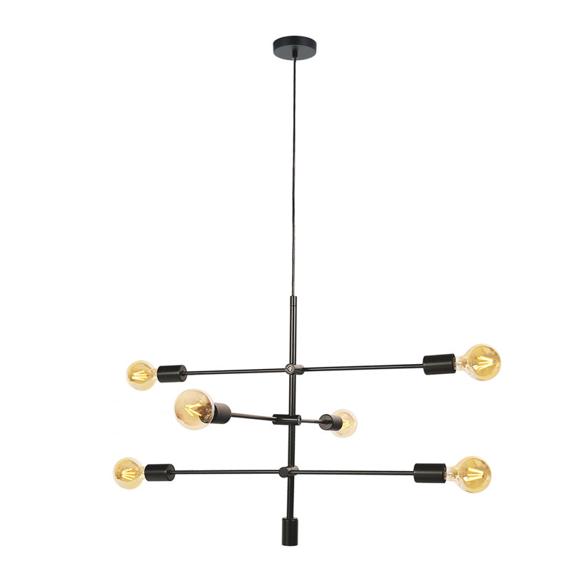 Angus 6 - Light Black Single Pendant