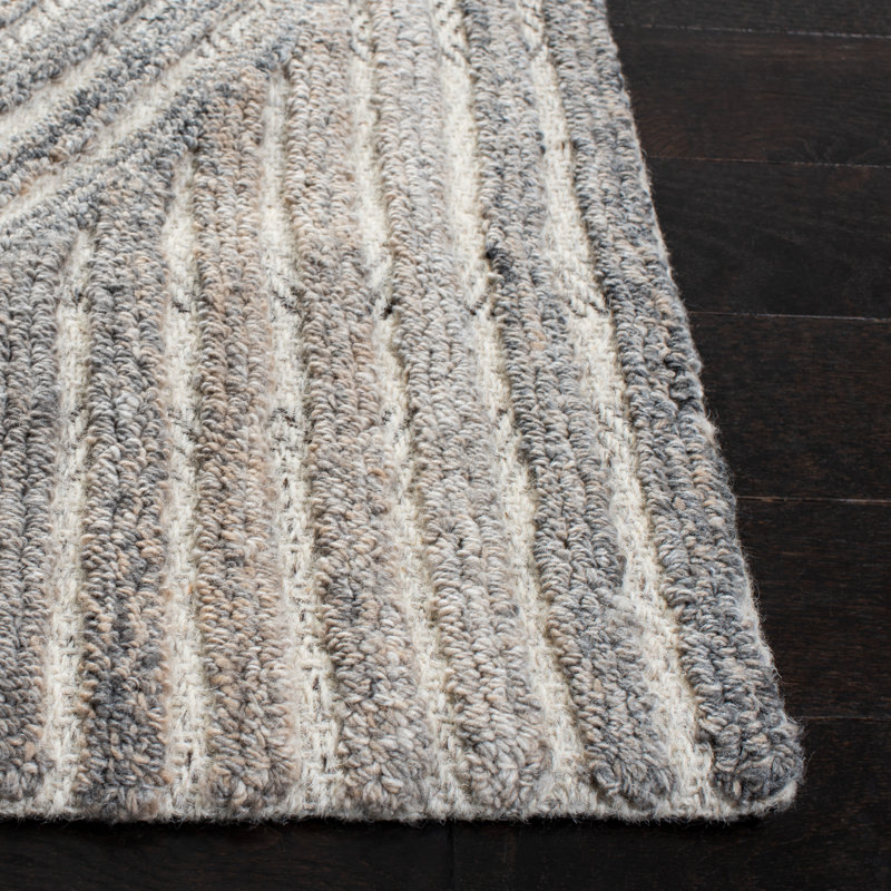 Rosalind Abstract Wool Hand Tufted Area Rug, Rectangle 61 x 91cm