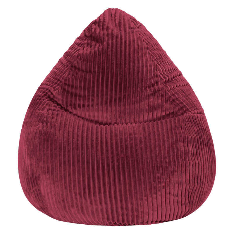 Tessa Polyester Bean Bag Chair & Lounger, Wine